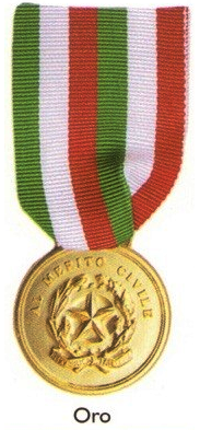medaglia oro merito civile