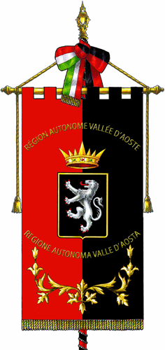 gonfalone della Regione di Valle d'Aosta
